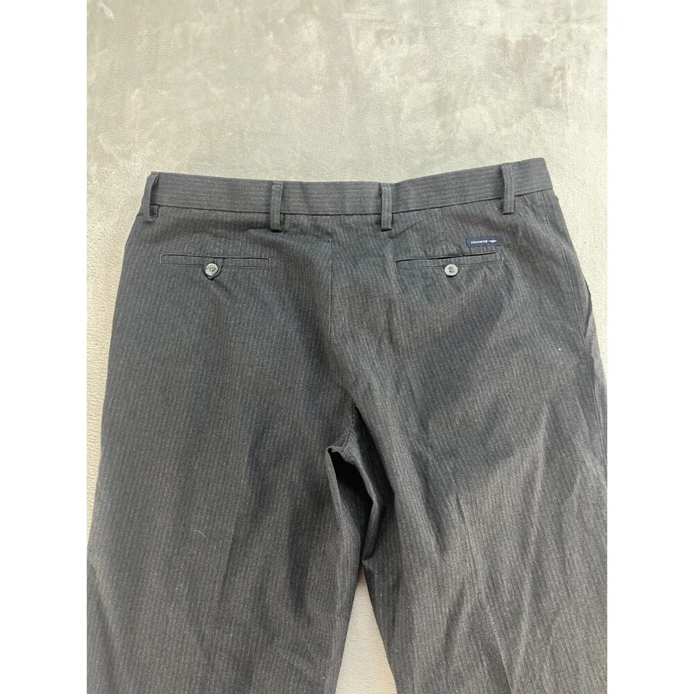 Dockers D3 Classic Fit Pants Men's 38x34 Gray Pleated D2 Preppy